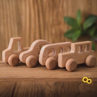 Educational Wooden Kid Baby Toys / Mainan Mobil Truk Kayu Edukasi Anak