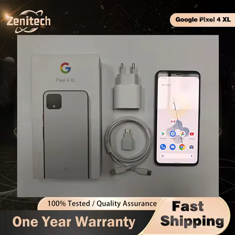 98% new Google Pixel 4 XL 4XL 6.3" 6GB RAM 64GB/128GB ROM NFC Snapdragon FACE ID Octa Core 4G LTE Or