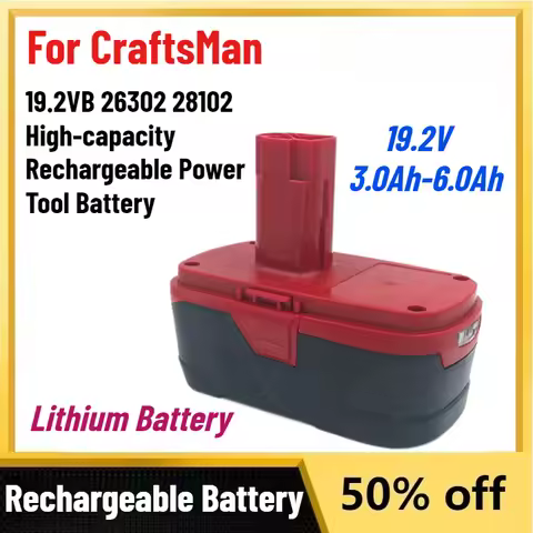 High-Quality 19.2V 3.0Ah-6.0Ah Lithium Battery for CraftsMan 19.2VB 26302 28102 High-capacity Rechar