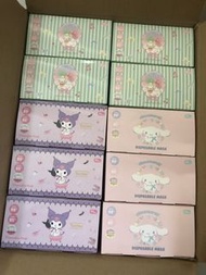 Sanrio正版口罩(現貨)6盒或以上每盒$78(價錢請看內文)