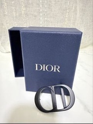 Dior CD 黑色皮帶扣