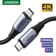 Cáp USB Type C 3.1 to Type C Gen 2 Ugreen US355 Chính Hãng 50230 80150 dài 1met sạc 100Wtruyền dữ li