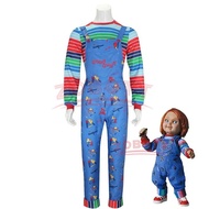 Adult Chucky Cosplay Costume Movie Chucky Costume Shirt Pants Suit Halloween Carnival Party Horror C