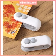 [Johor Seller] Mini Food Bag Sealer USB Rechargeable Sealing Machine Hand Pressure Snack Plastic Bag