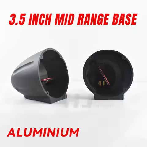 2pcs 3.5 Inch Car Aluminium Midrange Base Mid Speaker Adapter Bracket Box 3.5” Midrange Horn Seat Ba