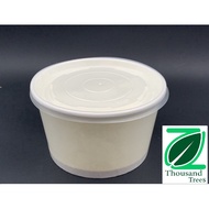 850cc Disposable Paper Bowl [ White ] 850cc Paper Bowl (50pcs±)