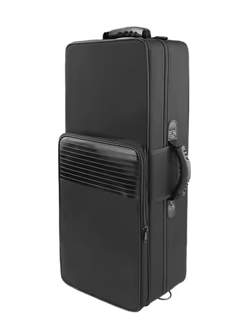 E-Flat and B-Flat Alto, Tenor, and Soprano Saxophone Backpack Instrument Case, Single Shoulder Carry