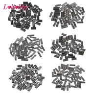 [Lohobby] 50 x Mini Copper High Strength Double Barrel Crimp Sleeves Tube Fiish Connector Kit Sizes 