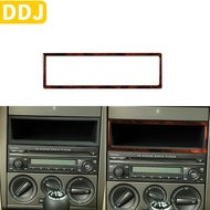 For VW Golf 4 Mk4 1999-2004 Accessories Wood Grain Plastic Car Interior Radio Frame Cover Trim Stick