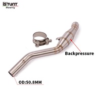 Slip On For Benelli 752S BJ752 Motocross Motorcycle Exhaust Systems Escape Moto Modify Tube Mid Lin