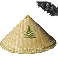 Hat Natural Bamboo Straw Hat Big Brim Straw Hat Farmer Hat Agricultural Wheat Straw Straw Hat Rainpr
