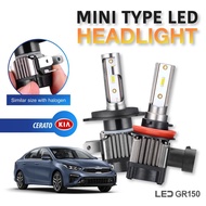 2PCS *1 Year Warranty* Kia Cerato Mini 1:1 Car LED Headlight Headlamp Foglight 4300K/6000K H1 H4 H7
