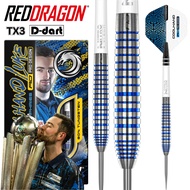 RED DRAGON STEEL TIP DARTS - 22G Luke Humphries TX3 Cool Blue S.E 90% TUNGSTEN DART SET