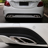 Car Accessories Exhaust Pipe Tail Cover Trim For Mercedes Benz E-Class W213 W205 GLC C A Class A180 
