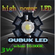 LED 3 WATT WHITE 10,000K