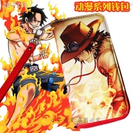 Dompet One Piece Berzip Panjang Lelaki Personaliti Remaja Beg Telefon Bimbit Kacak Luffy Sauron Peranti Anime Luffy Saur