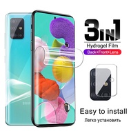 3in1 Front Back Hydrogel Film For Samsung Galaxy A51 A71 A515F A715F A52S A52 4G 5G A50 A50S A20 A30
