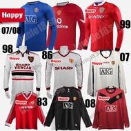 1983 Home Retro Man u Long sleeve 07-08 Retro Soccer Jerseys 86-88 Retro Away football Jersey 92/93 
