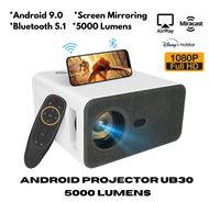 ST-UB30 Android 9.0 Projector 5000 Lumens Bluetooth 5.1 Full HD 4K 1080P Proyektor Portable