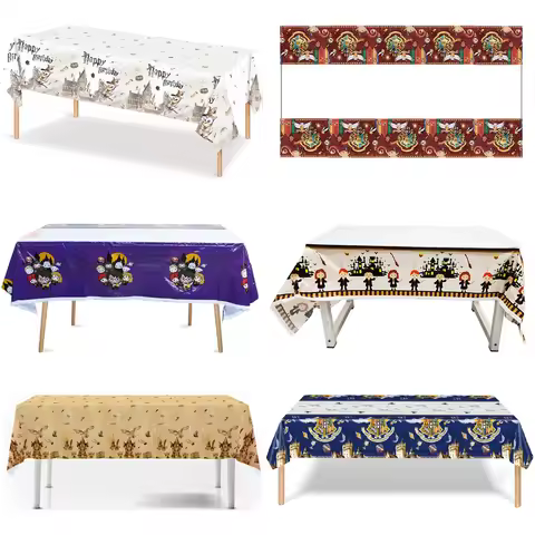 1pcs Magic Academy Tablecloth Birthday Party Decorations Magic Disposable Table Cloth Table Cover fo
