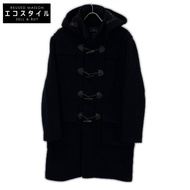 Brooks Brothers 100081190 海軍藍羊毛粗呢大衣，格子襯裡，S 碼 [二手]