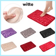 WITTE 40*60cm Bath Mat Feet Pad Pebbles Floor Bathtub Doormat