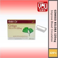 [YOU PHARMACY] GOLD LIFE GINKGO 120MG 120'S