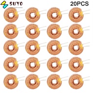 SUYO 20PCS Toroid Inductor Wire, 100UH Vertical Toroid Toroidal Inductor, Low Resistance 0.6mm Toroi