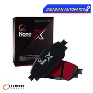 Front Brake Pads TOYOTA COMMUTER 3.0 D4D KDH222 VENTURY Brand COMPACT NANO-X (DEX680) Van 04-18
