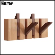 Rustic Wall Hook Wall-mounted Coat Rack Rustic Wooden Wall-mounted Coat Hook Rack with Multiple Hook
