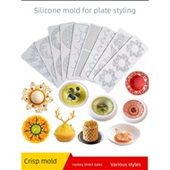 resin mold birthday cake topper Bogus Ring Petal Leaf Cake Decoration Molecular Cuisine Swing Plate 