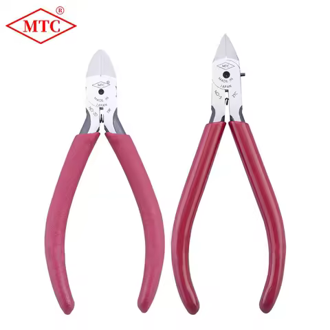 Japan MTC-2D MTC-3 Mini Diagonal Side Nippers Red PVC Handle 118mm Jewelry Soft Wire Copper Wire Cut
