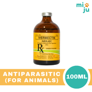 Iverjec Ivermectin Endectocide - Dewormer for Animals (10ml/100ml)