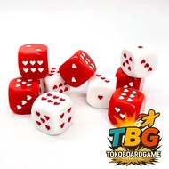 High Quality Love Dice - D6 Heart Dice - 25mm - Game Dice - BIG Dice