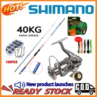 New Shimano Reel Rod Mesin Pancing Pancing Set Soft Frog Spinning 1.8M Fishing Reel Fishing Rod Reel