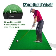 Amazo พรมซ้อมไดร์ฟกอล์ฟ ขนาด 150x150cm Golf Hitting MATพรมซ้อมกอล์ฟ เกรดพรีเมี่ยม รับประกันซ่อมฟรี