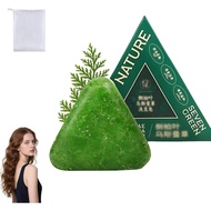 Triangular Solid Shampoo，Wu'an Grass Solid Shampoo，Seven kinds of green natural soap shampoo，Nourish