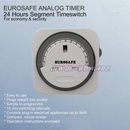 (SIRIM) EUROSAFE 24hrs 13Amp Plug In Timer Switch
