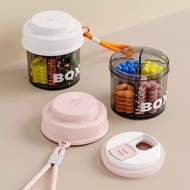 Portable Airtight Medicine Box 3x Day Medicine Organizer Mini Medicine Storage Box Weekly 7 Days