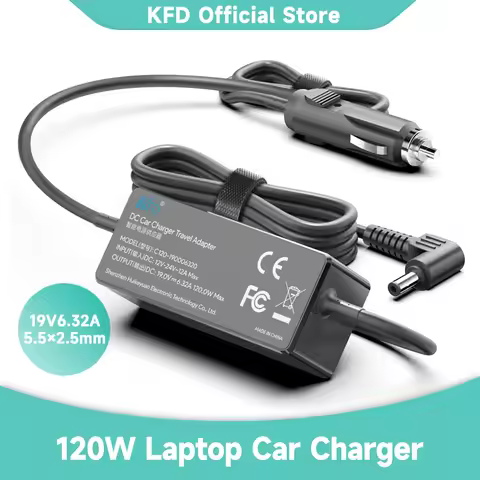 120W 19V6.32A 19V6.15A 5.5×2.5MM for Asus Laptop Car Charger FX50J ZX50JX A550J N551JW FX80G Toshiba