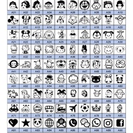 Name stamp customized/Cop Nama/ Nurse stamp/ School / Kindergarten baby name stamp/ Children stamp