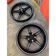 FZ150i NEW FZ V3 & V4 CAST WHEEL SPORT RIM FR & RR (1SET) DEPAN & BELAKANG (YAMAHA100%ORIGINAL)