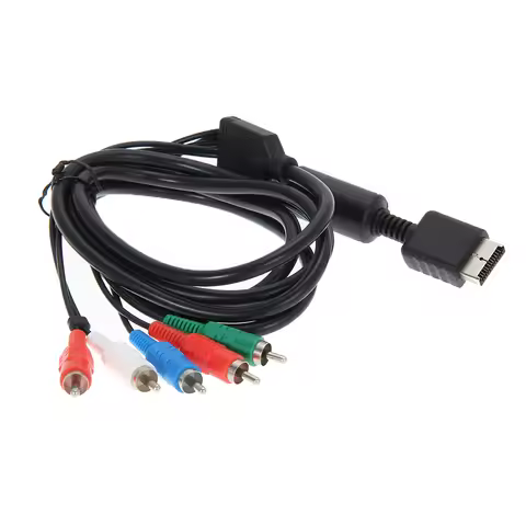 Component AV Cable for PS2 / PS3 / PS3 Slim, HD Multi Out Composite RCA Audio Video Cable for Sony P