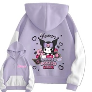 Kuromi Sanrio Hoodie Zipper Combination Children's Sweater Ages 3-12 Years