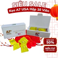 Hộp 10 Viên Kẹo Hồng Sâm A7 USA Hương Vị Chanh Ngọt - Kho Mỹ giao hang kin dao