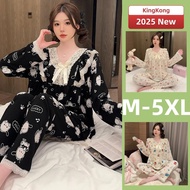 XB Cotton Pajamas - Women's M-5XL Plus Size Loose Sleepwear Set