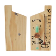 【In stock】Sauna Thermometer Hourglass 15 Minute Sand Timer Golden Wood 0 To 140 Celsius Degree Tempe