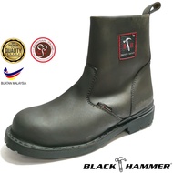 BLACK HAMMER men single zip safety shoes safety boot|kasut safety lelaki BLACK HAMMER
