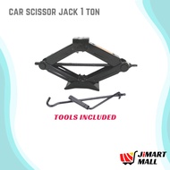 1 TON CAR SCISSOR JACK Thick Jeck Kereta Zek Jek Zeck Jet Jak Car Lift Equipment Repair Tukar Tayar Change Tire Tyre 千斤顶