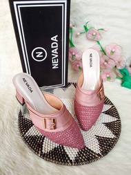 NEW PROMO NEVADA HEELS WEDGES TAHU PREMIUM REAL PICT | SUDAH TERMASUK BOX SENDAL WEDGES MURAH PREMIU